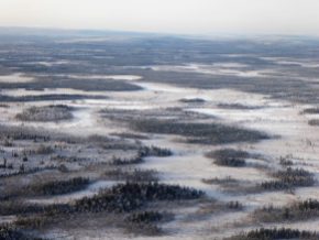 Flying over Lapland