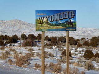 Entering Wyoming