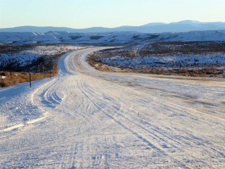 A back road in southern Wyoming