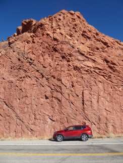 My car, trying to blend in with the scenery