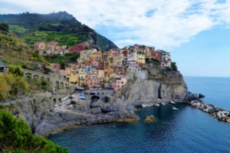 Beautiful view of one of the Cinque Terre: Manarola